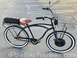 Black eBike BeachCruiser